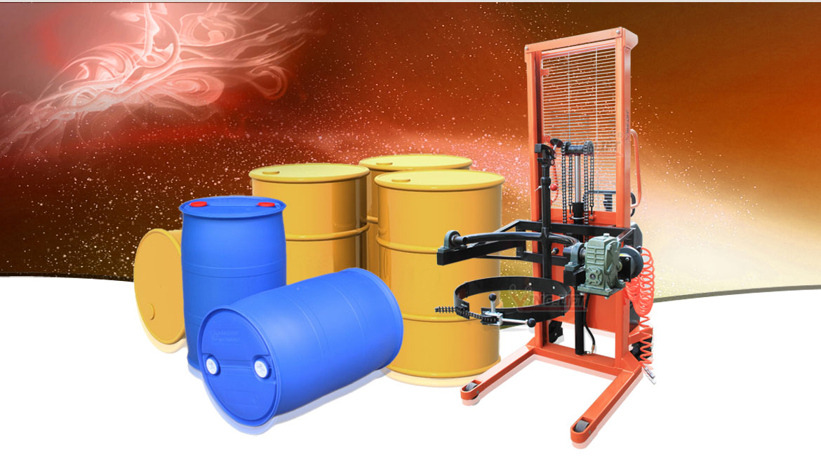 氣動油桶翻轉(zhuǎn)車