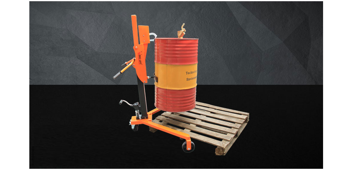 輕型液壓油桶搬運車