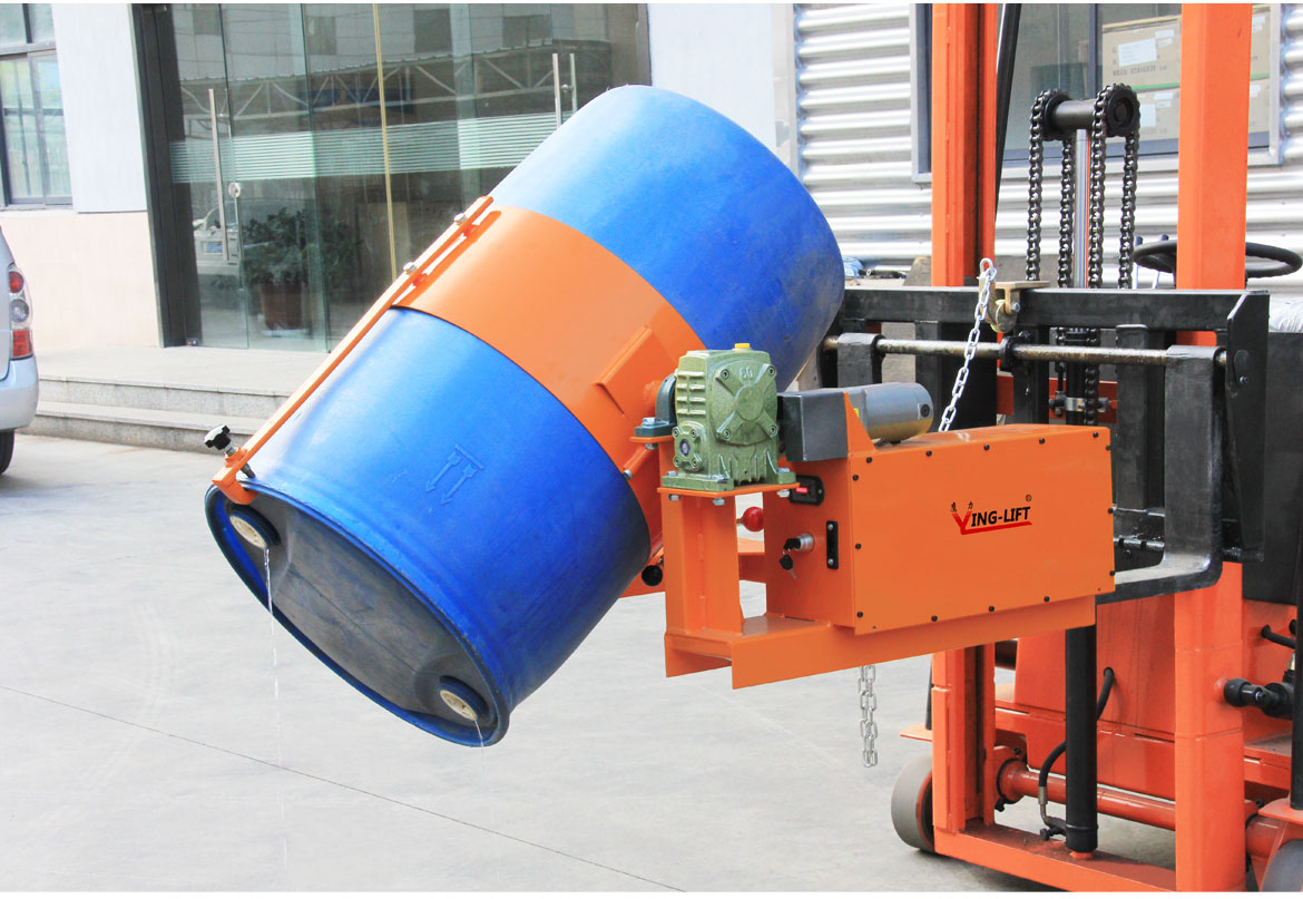 叉車油桶倒料機具