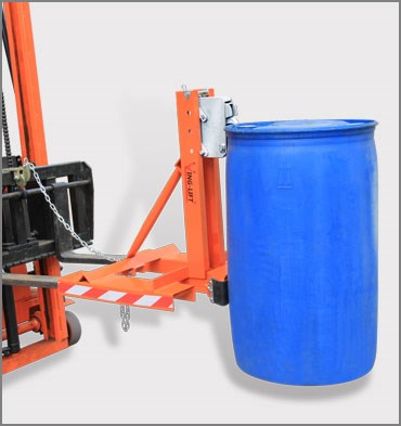 叉車(chē)專(zhuān)用輕型單鷹嘴油桶夾具(拆卸式支架)