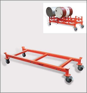 移動式油桶支架車