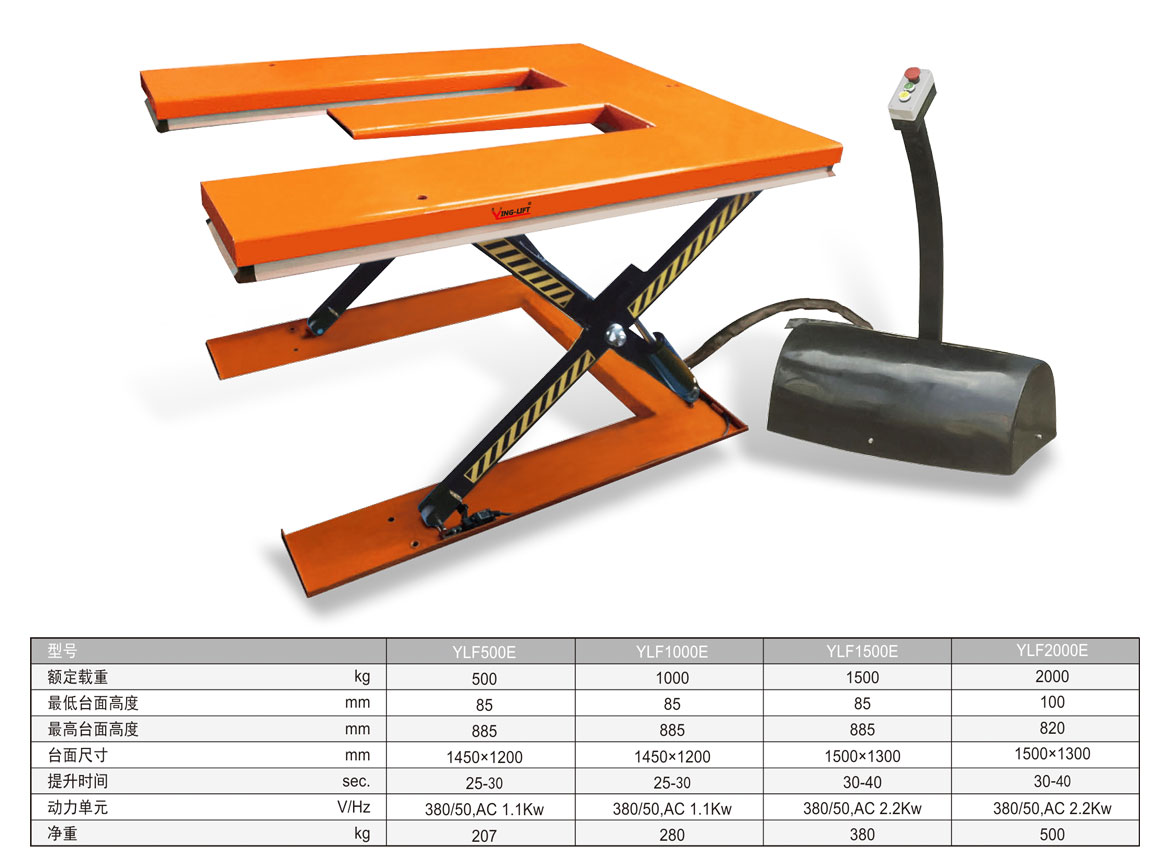 E型固定電動平臺