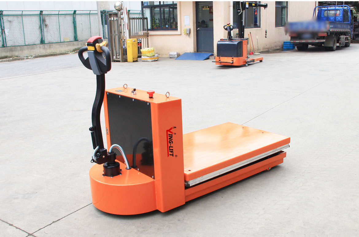 單剪電動行走升降平臺車