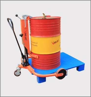 寬支腿輕型液壓油桶搬運(yùn)車