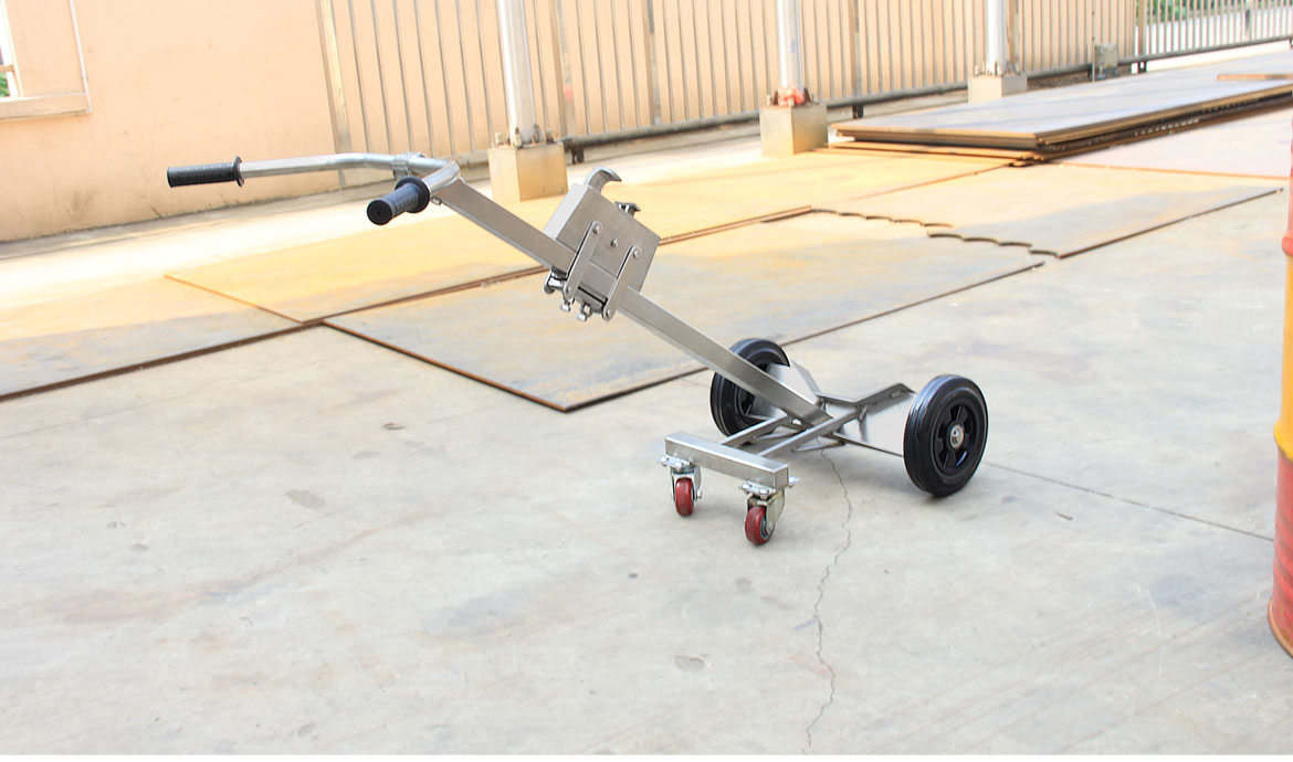 不銹鋼咬嘴油桶搬運(yùn)車