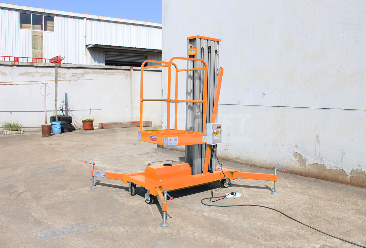 移動(dòng)式單桅柱鋁合金升降工作臺(tái)