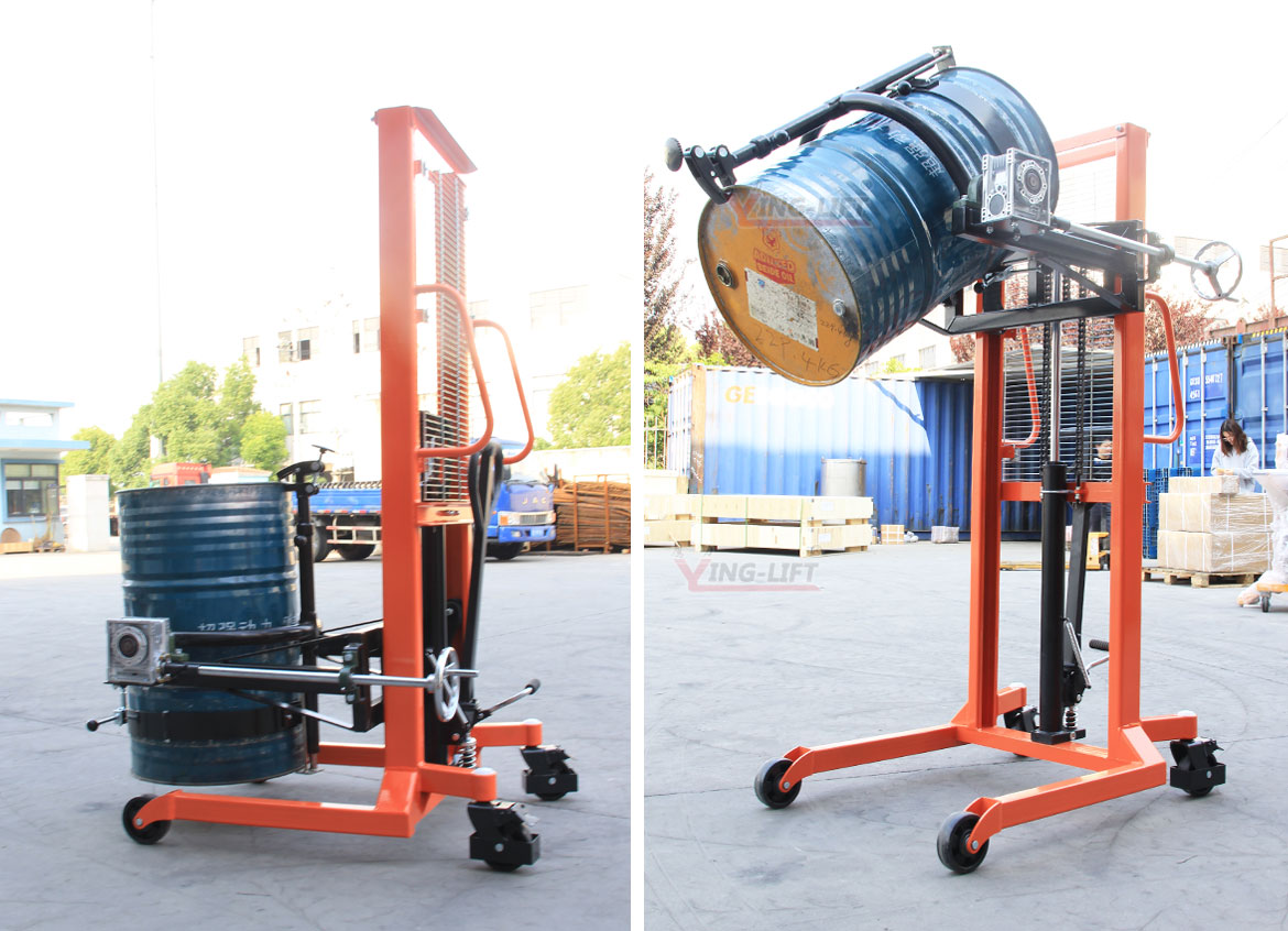 多功能油桶翻轉車