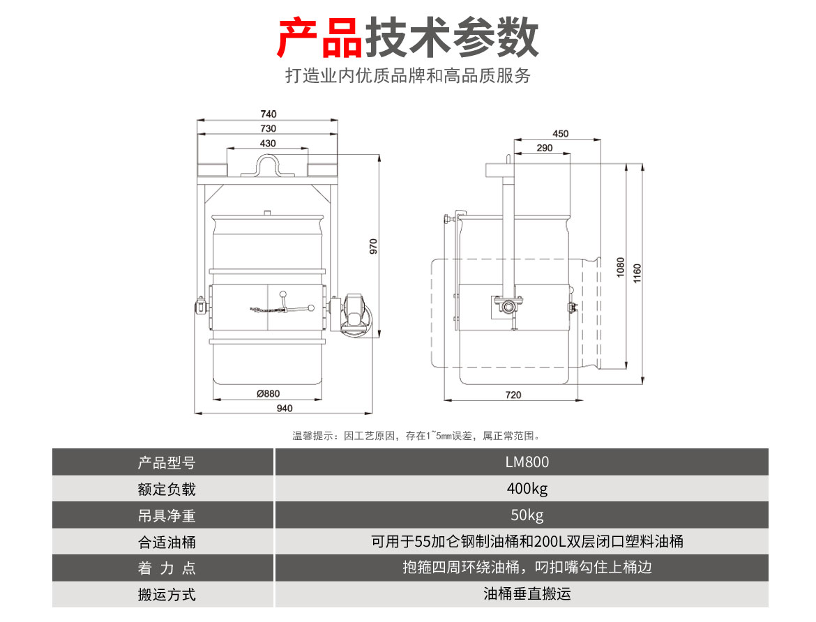叉車行車油桶吊具