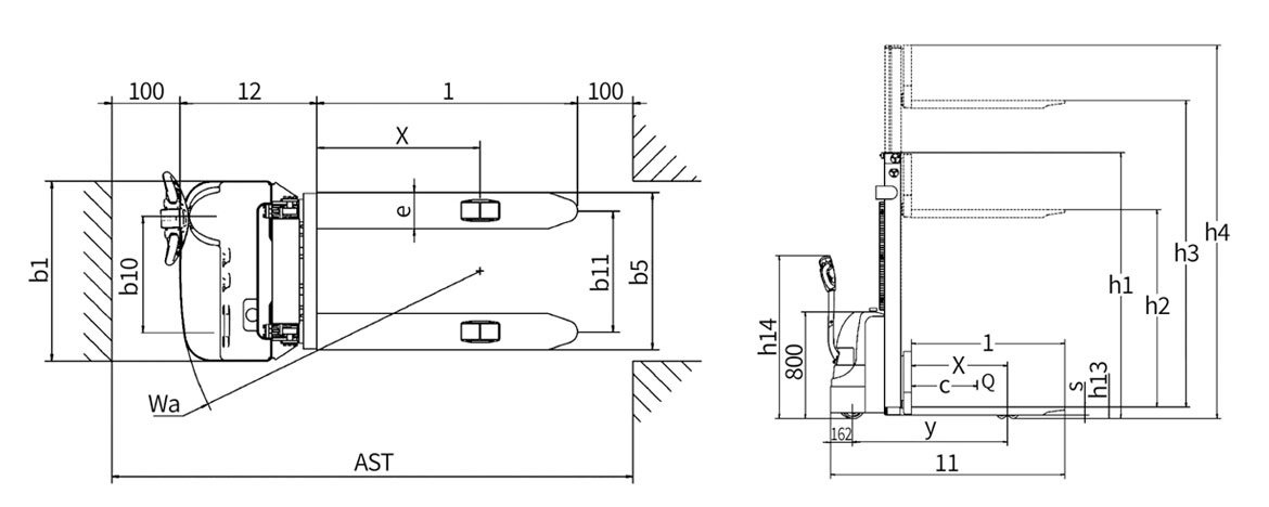 全電動托盤堆垛車