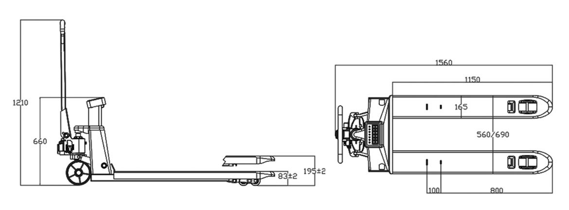 移動(dòng)稱重式托盤車