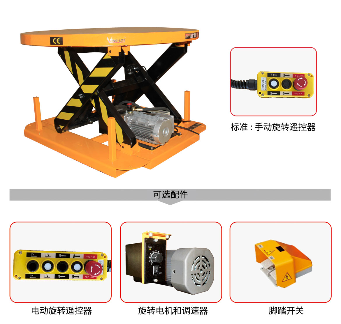 電動旋轉升降平臺